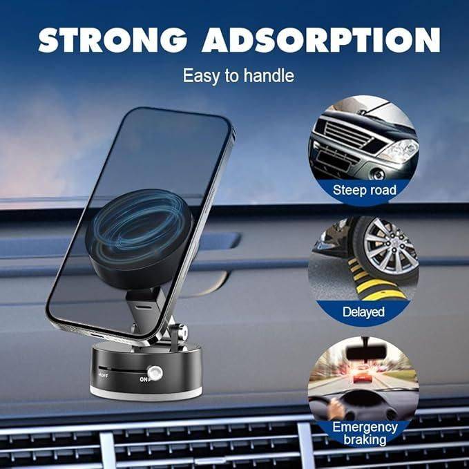 Vacuum Suction Magnetic Phone Holder | 🔥FLAT 50% SAVING🔥