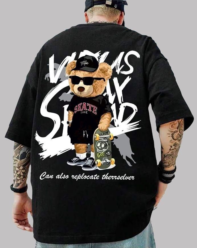 cotton oversize Graphic Printed Half Sleeves T shirt