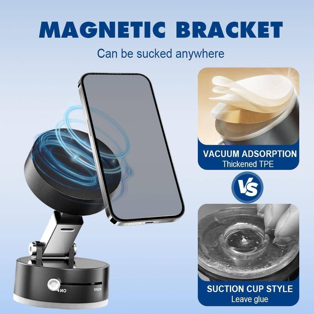 Vacuum Suction Magnetic Phone Holder | 🔥FLAT 50% SAVING🔥