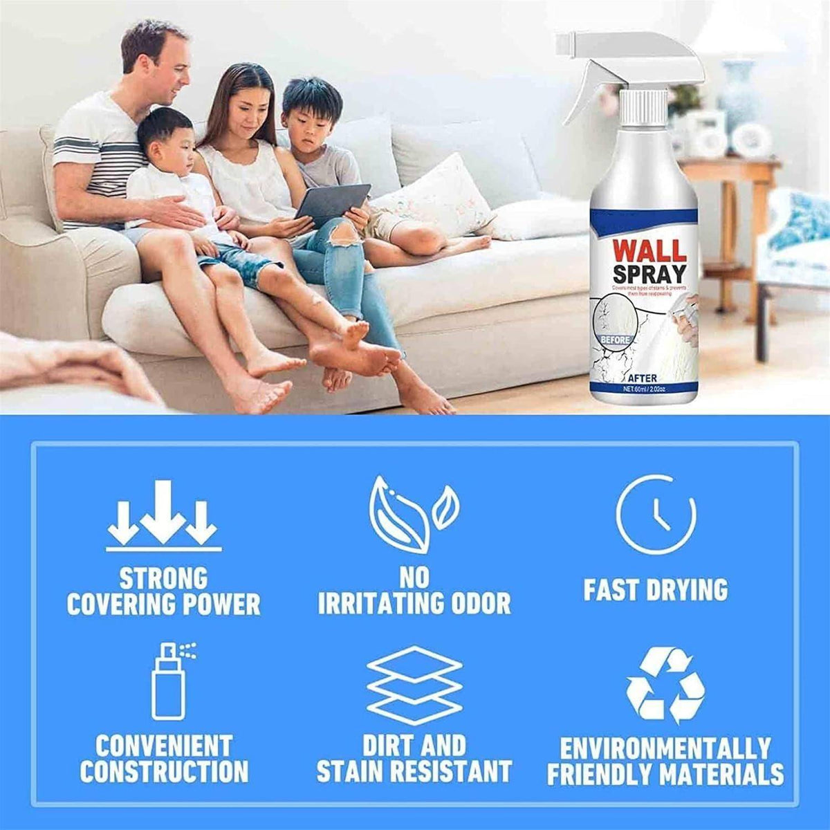 Wall Repair Paint Wall Spray |🔥FLAT 50% OFF SAVING🔥